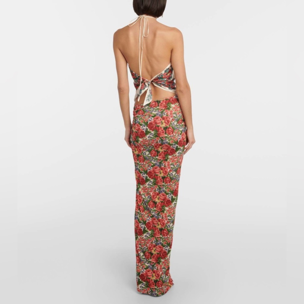 Magda Butrym floral appliqué babdana top - Picture 5 of 7